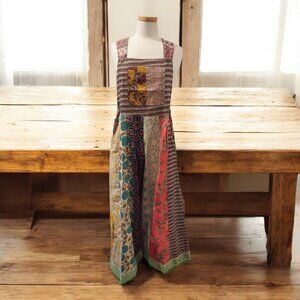 NWT Traveler Lounge Patchwork Overalls-Large